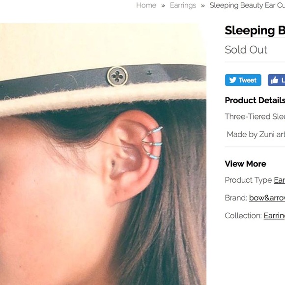 Ear cuff Turquoise - Picture 2 of 4